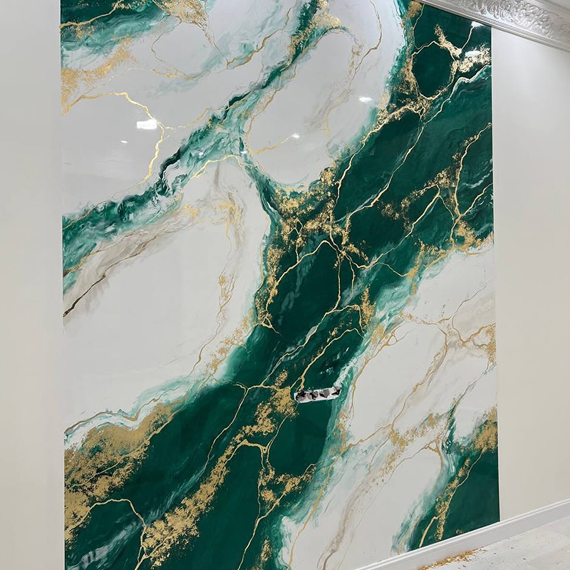 High Gloss UV Marble sheet/Interior PVC Marble board