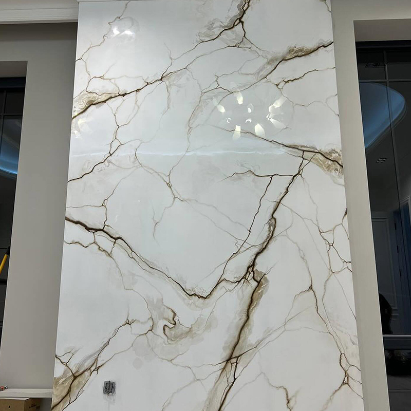 High Gloss UV Marble sheet/Interior PVC Marble board