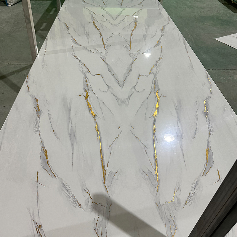 High Gloss UV Marble sheet/Interior PVC Marble board